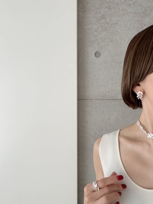 leaf pierce/earring